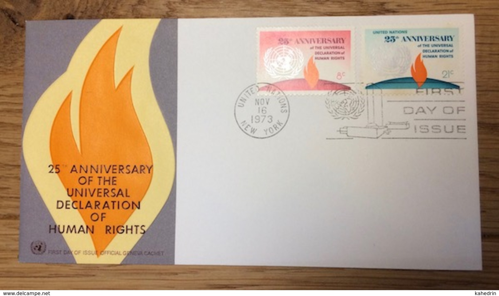 United Nations 1973 New York FDC Human Rights - FDC