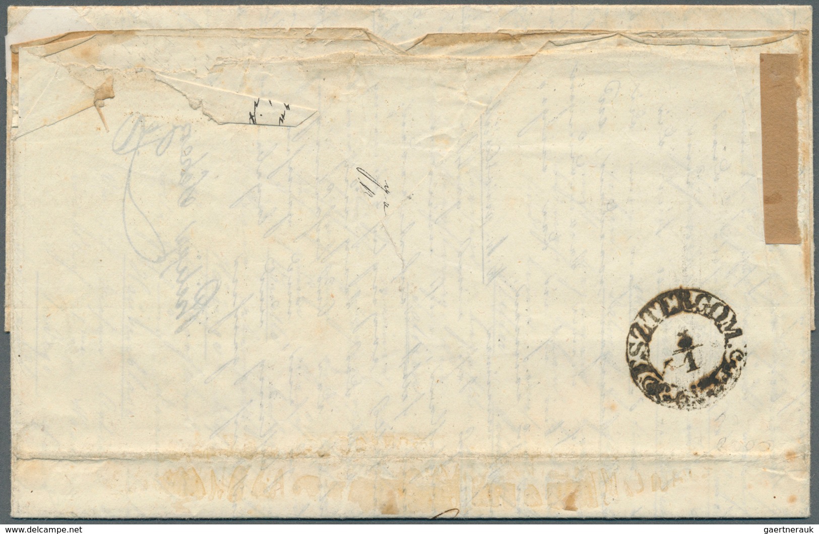 Österreich: 1850, 6 Kreuzer Braun In Zwei Deutlich Unterschiedlichen Farbnuancen Auf Komplettem Falt - Unused Stamps