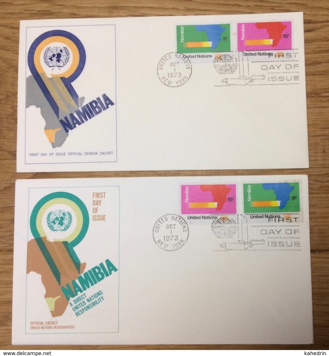 United Nations 1973 New York FDC Namibia - FDC