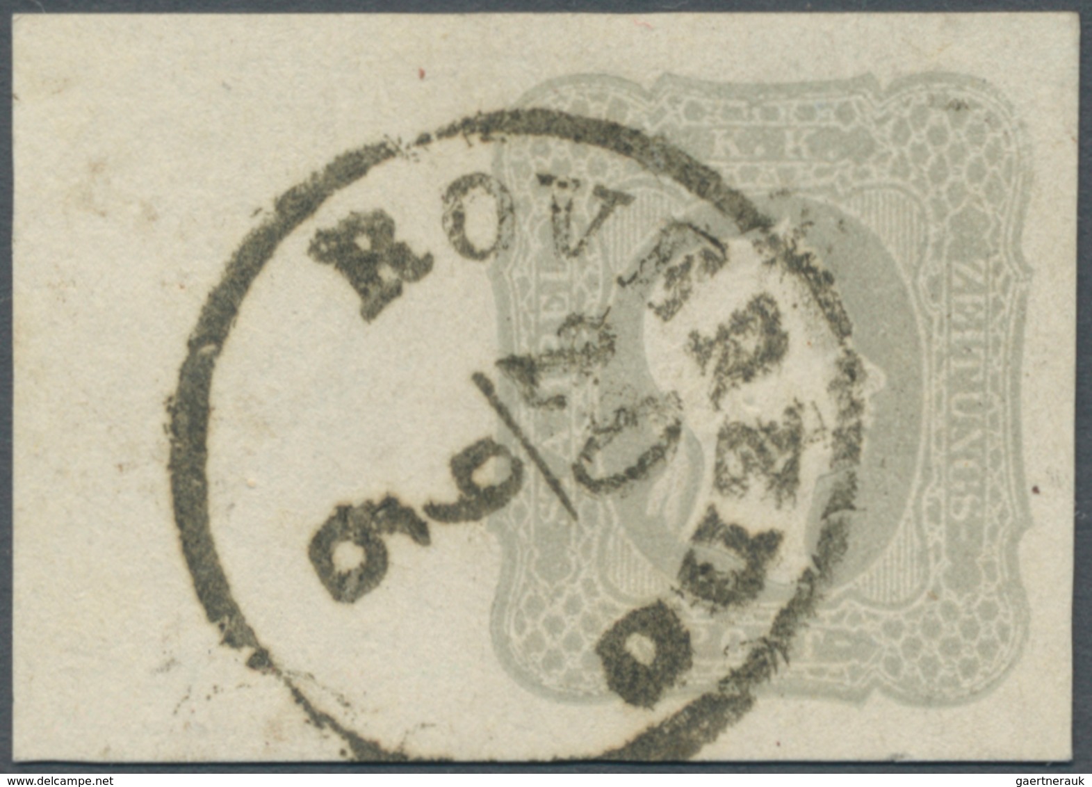 Österreich: 1861, (1,05 Kreuzer) Grau Zeitungsmarke, Linkes Randstück (16 Mm), Sonst Dreiseitig Brei - Unused Stamps