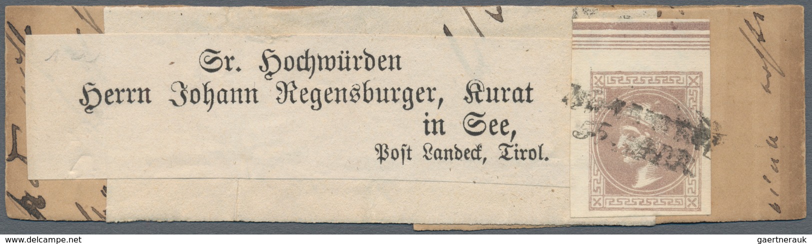 Österreich: 1867, (1 Kr) Merkurkopf Zeitungsmarke, Partie Mit 4 Verschiedenen Einzelfrankaturen Auf - Unused Stamps