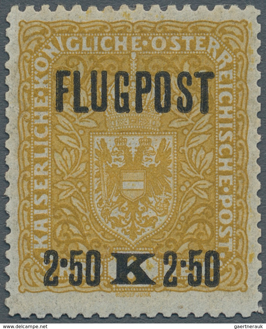 Österreich: 1918, Flugpostlinie Wien-Krakau-Lemberg-Kiew, Freimarke Mit Aufdruck In Zähnung L 11½, U - Unused Stamps