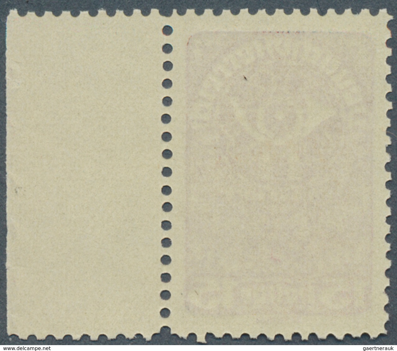 Österreich: 1919/1920, Freimarken, 15 H. Als Farbprobe In Dunkelrotlila Auf Gelblichem Papier Und Mi - Unused Stamps