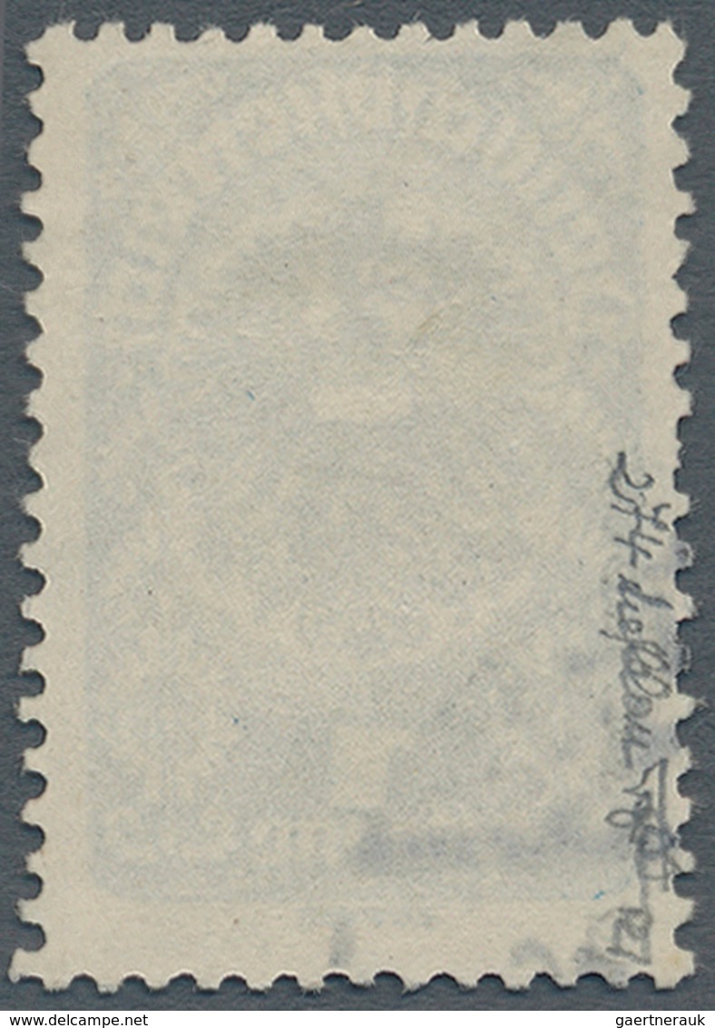 Österreich: 1919, Freimarke 1 Kr. Schwärzlichultramarin, Entwertet Mit Teilstempel Von Wien. Die Mar - Unused Stamps