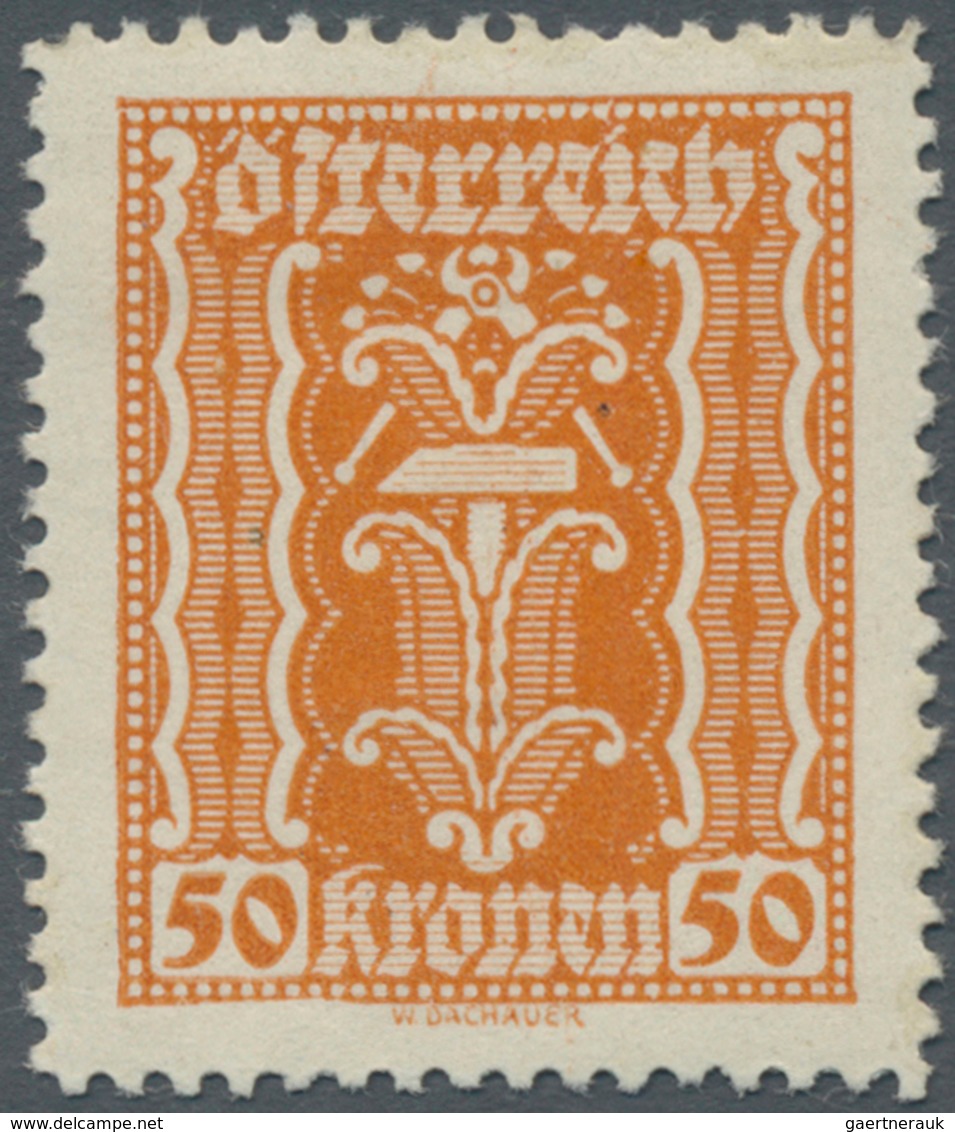 Österreich: 1922. Freimarken Landwirtschaft, Gewerbe, Industrie. 4 Werte Zu 10 Kronen, 3 Werte Zu 50 - Unused Stamps