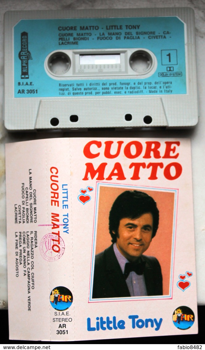 MC MUSICASSETTA LITTLE TONY CUORE MATTO Etichetta ALPHA RECORD AR 3051 - Cassette