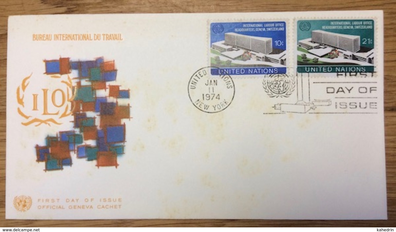 United Nations 1974 New York FDC Labour Office - FDC