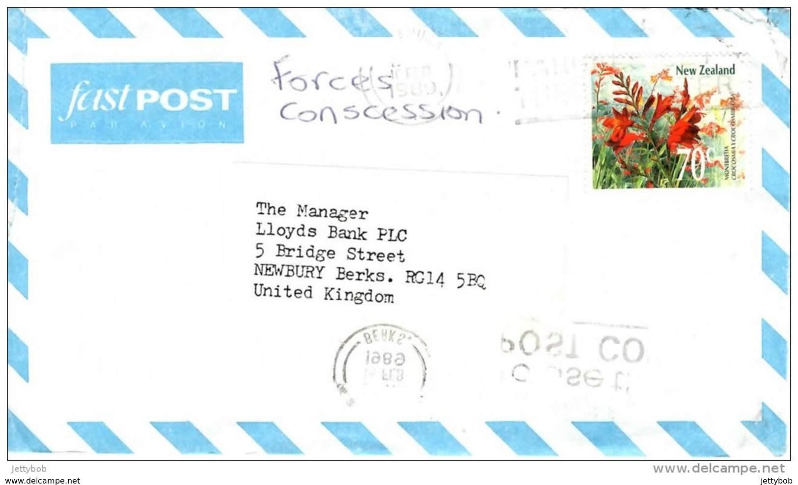 Air Mail Envelope Used To UK With 70c Stamp - Luftpost