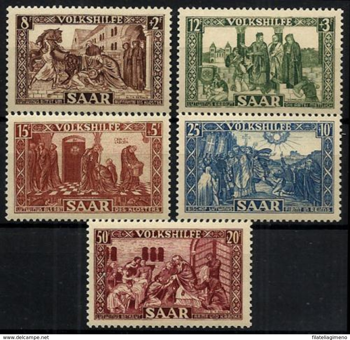 Sarre Nº 278/82 En Nuevo - Unused Stamps