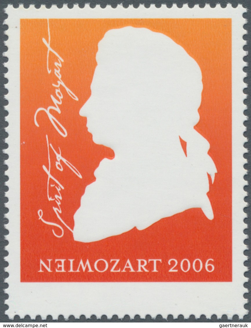 Österreich: 2006, 55 Cent, 250. Geburtstag Von Wolfgang Amadeus Mozart Mit Extrem Seltener Abart "Sc - Unused Stamps