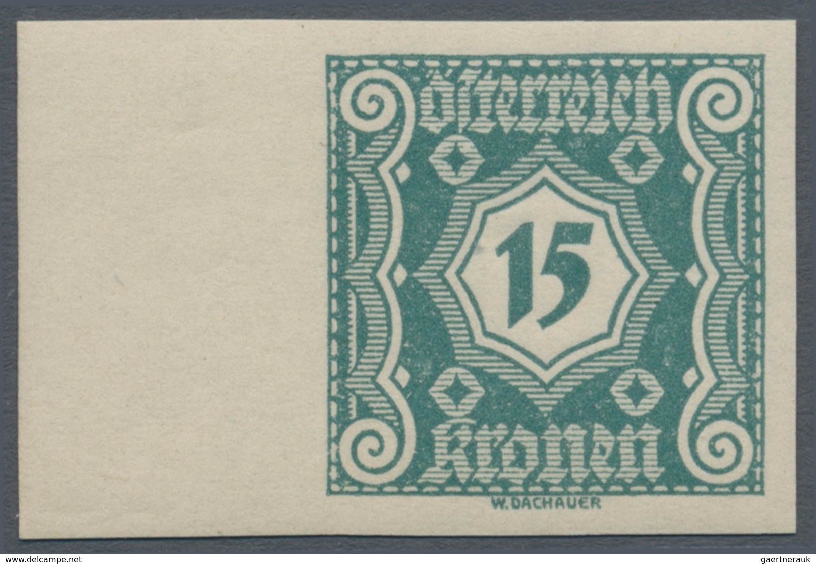 Österreich - Portomarken: 1922, Ziffern, 10 Kr. Bis 50 Kr. Kleines Format, Sechs Werte Ungezähnt Vom - Taxe