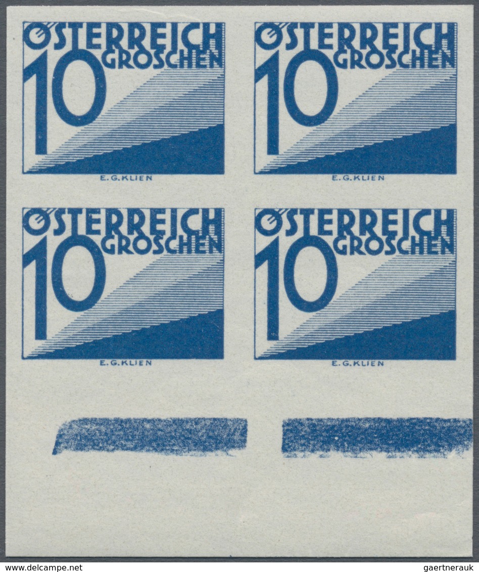 Österreich - Portomarken: 1925/1932, Ziffern, 5 Gr., 10 Gr., 12 Gr., 20 Gr., 24 Gr. Und 1 Sch. Je In - Postage Due