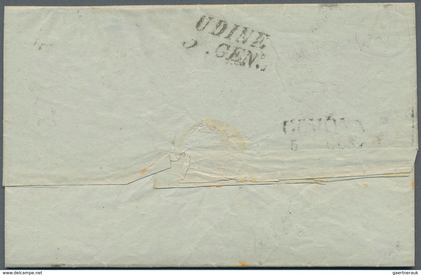 Österreich - Lombardei Und Venetien: 1851, 5 C Orangegelb U. 10 C Silbergrau, Handpapier, Beide Erst - Lombardy-Venetia