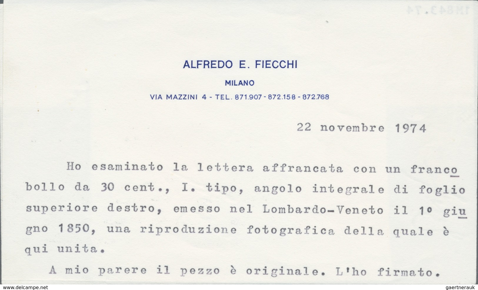 Österreich - Lombardei Und Venetien: 1850, 30 C Braun, Maschinenpapier, Unfassbar Breitrandige Recht - Lombardo-Vénétie