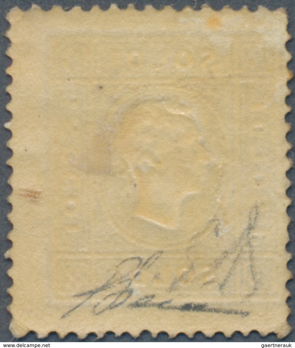 Österreich - Lombardei Und Venetien: 1859, 3 So. Schwarz, Type II, Farbfrisches Exemplar In Meist Gu - Lombardo-Vénétie