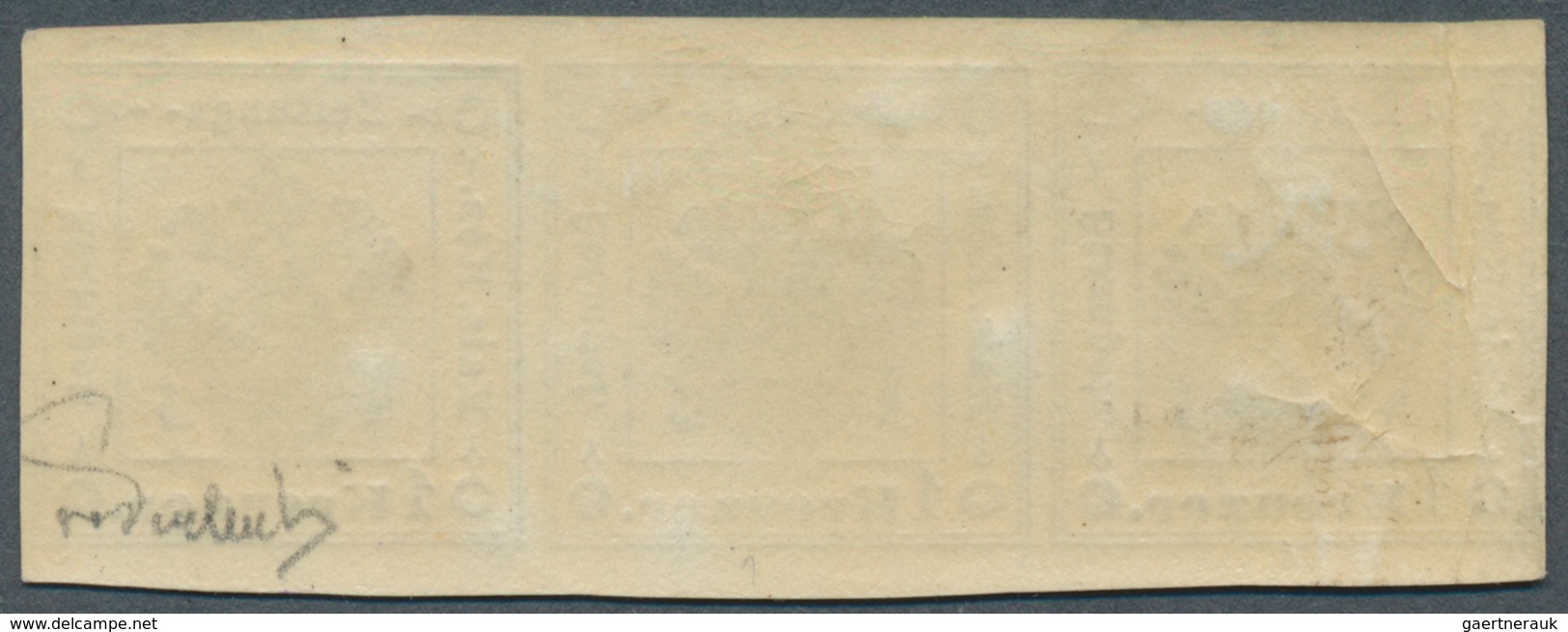 Österreich - Lombardei Und Venetien - Zeitungsstempelmarken: 1859, 1 Kreuzer Schwarz, Type I, Waager - Lombardo-Venetien