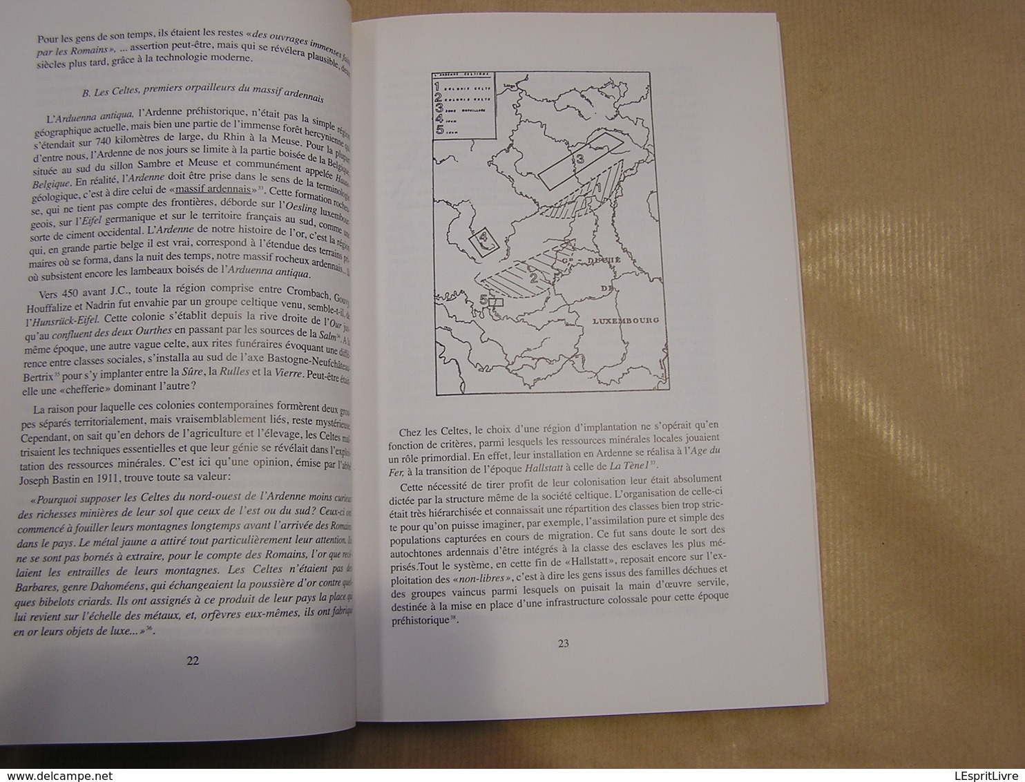 DE L' OR EN ARDENNE L Grailet Régionalisme Histoire Orpailleurs Ardennais Amblève Ourthe Ruisseaux Aurifères Or Gaulois