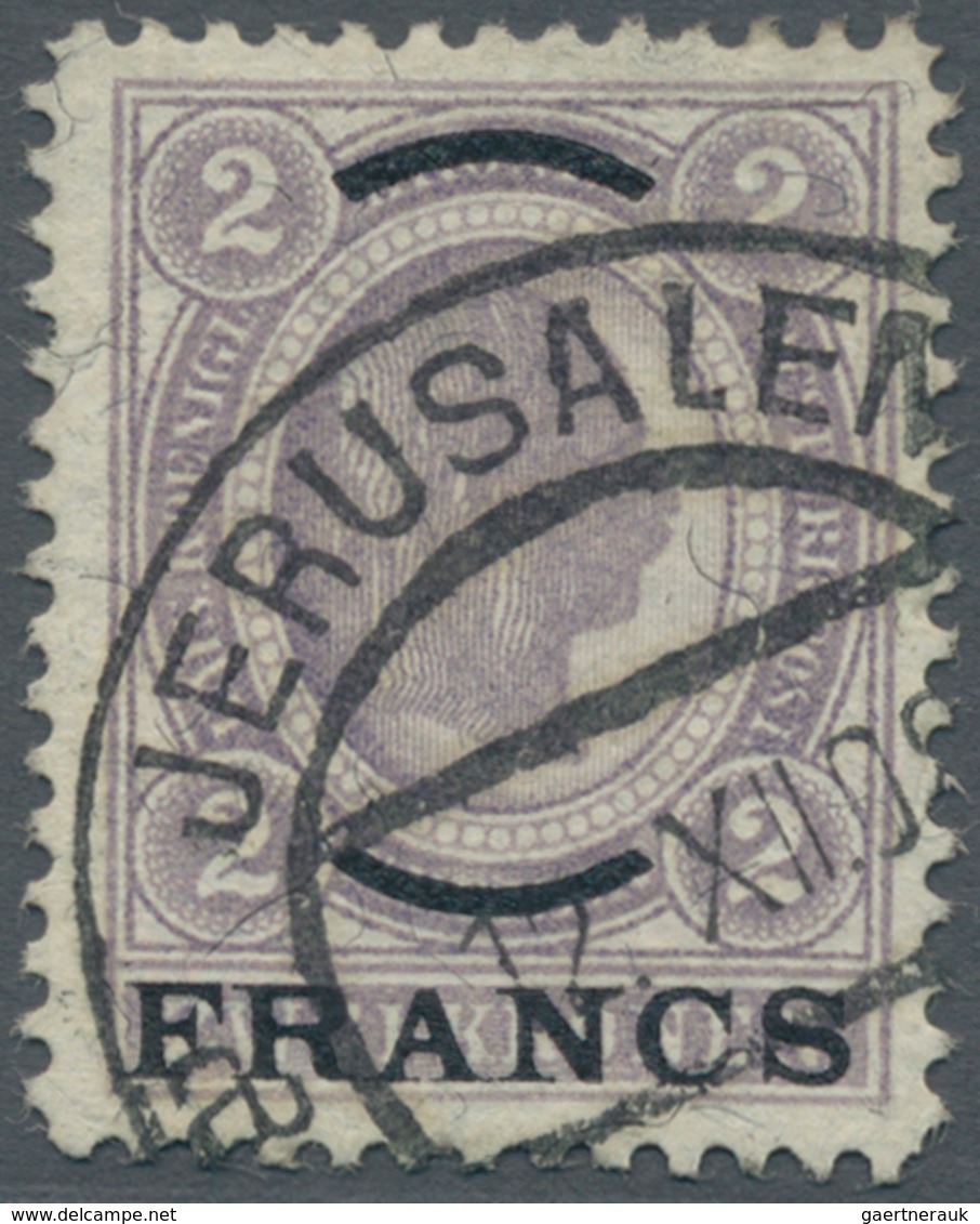 Österreichische Post Auf Kreta: 1903/04, Franz Joseph 2 Kr. Mit Überdruck "FRANCS" Einwandfrei Gezäh - Levant Autrichien