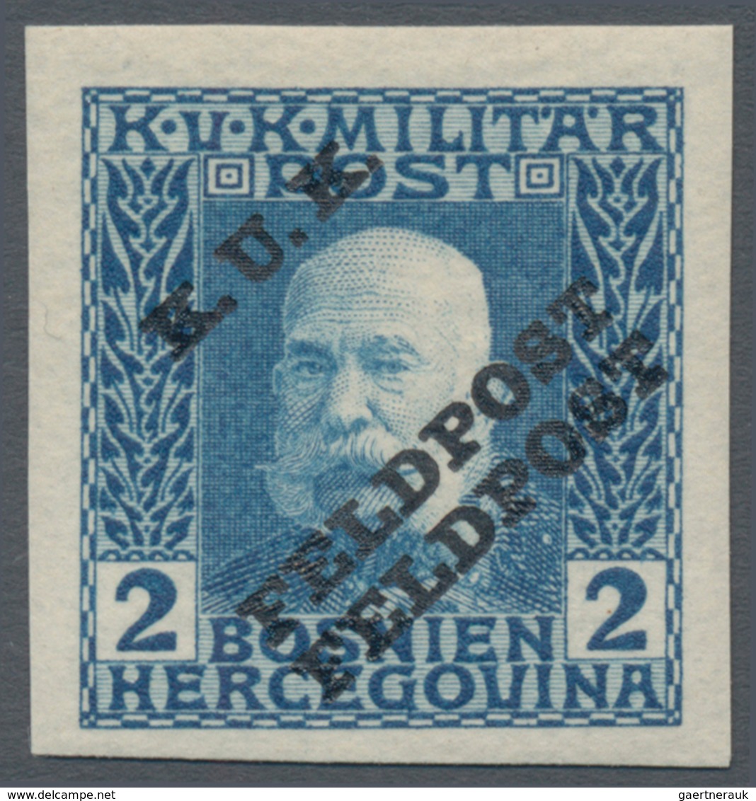 Österreichisch-Ungarische Feldpost - Allgemeine Ausgabe: 1915, 1 H - 10 K Franz Joseph Ungezähnt Mit - Other & Unclassified