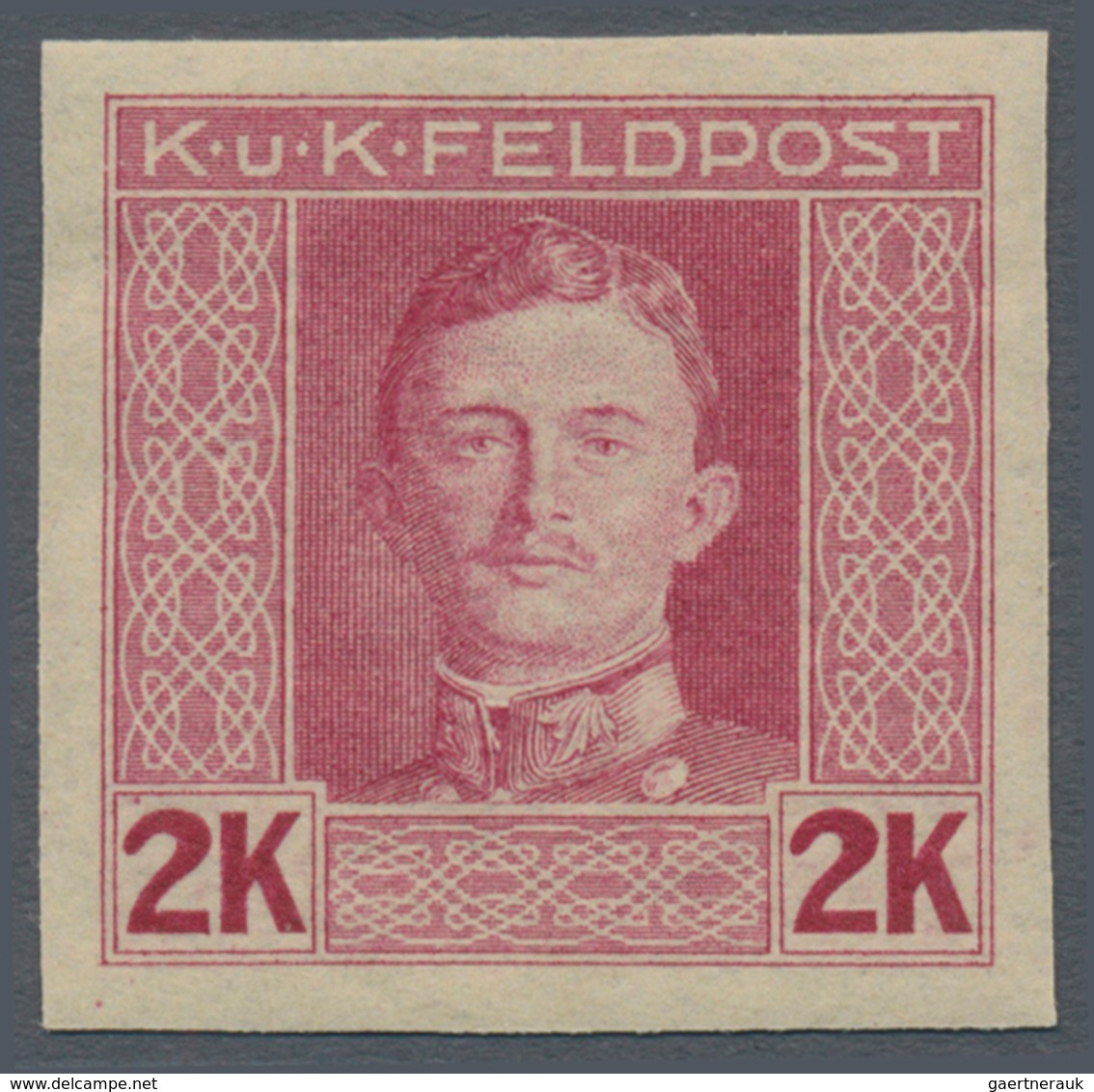 Österreichisch-Ungarische Feldpost - Allgemeine Ausgabe: 1915, 1 H - 10 K Kaiser Karl UNGEZÄHNT, kom