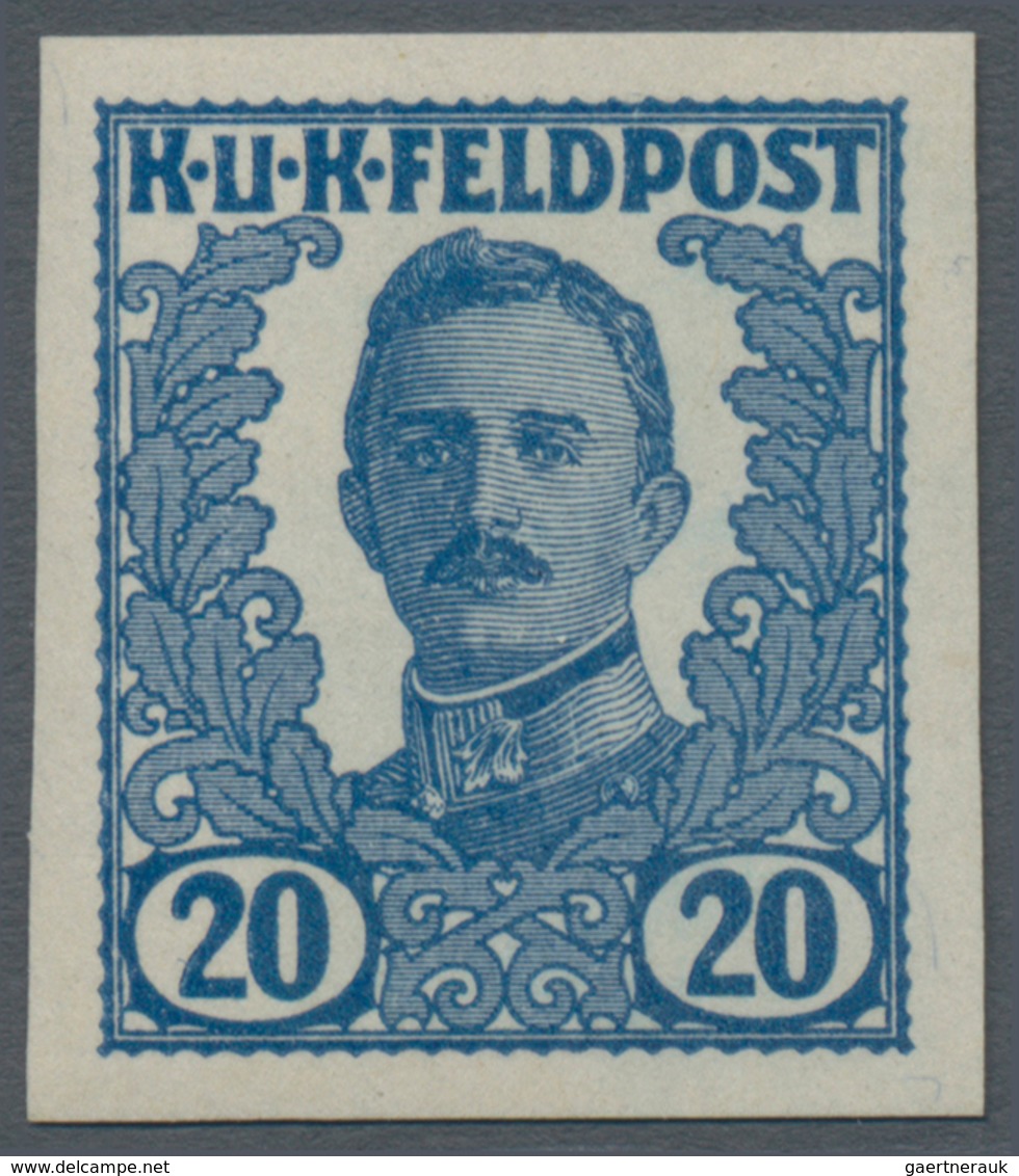 Österreichisch-Ungarische Feldpost - Allgemeine Ausgabe: 1918, Elf UNVERAUSGABTE Werte 1 H Bis 90 H - Other & Unclassified