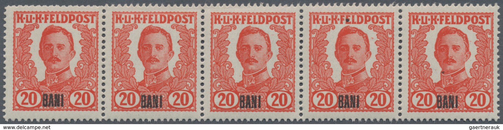 Österreichisch-Ungarische Feldpost - Rumänien: 1918, Nicht Ausgegebene Freimarke Kaiser Karl I. 20 H - Autres & Non Classés