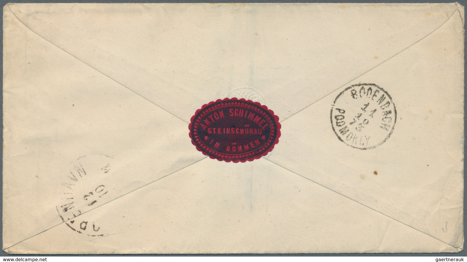Österreich - Ganzsachen: 1873, 5 Kr Rot Ganzsachenumschlag Mit Farb-/wertgleicher Zusatzfrankatur Vo - Sonstige & Ohne Zuordnung