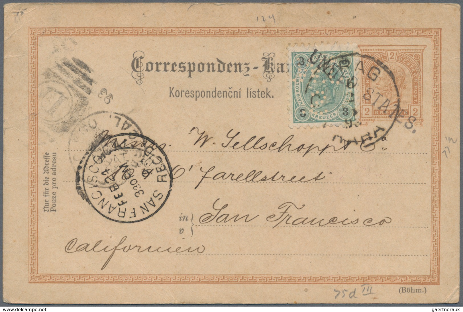 Österreich - Ganzsachen: 1893/1896, 2 Kr Braun - 2 Ganzsachenkarten Mit Je 3 Kreuzer Zusatzfrankatur - Autres & Non Classés