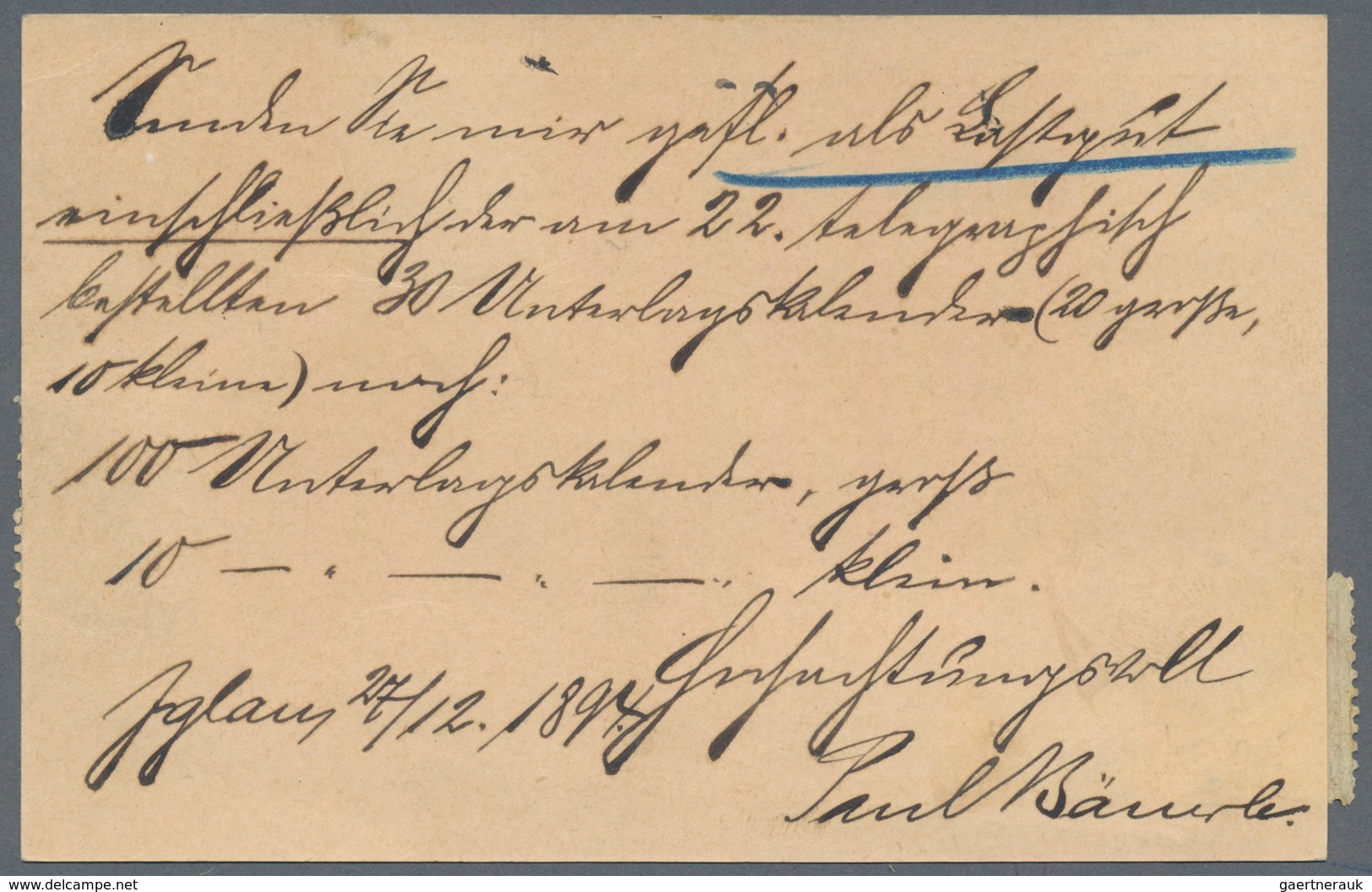 Österreich - Ganzsachen: 1894, 2 Kr Braun Ganzsachen-Expresskarte Mit 15 Kreuzer Zusatzfrankatur Von - Sonstige & Ohne Zuordnung