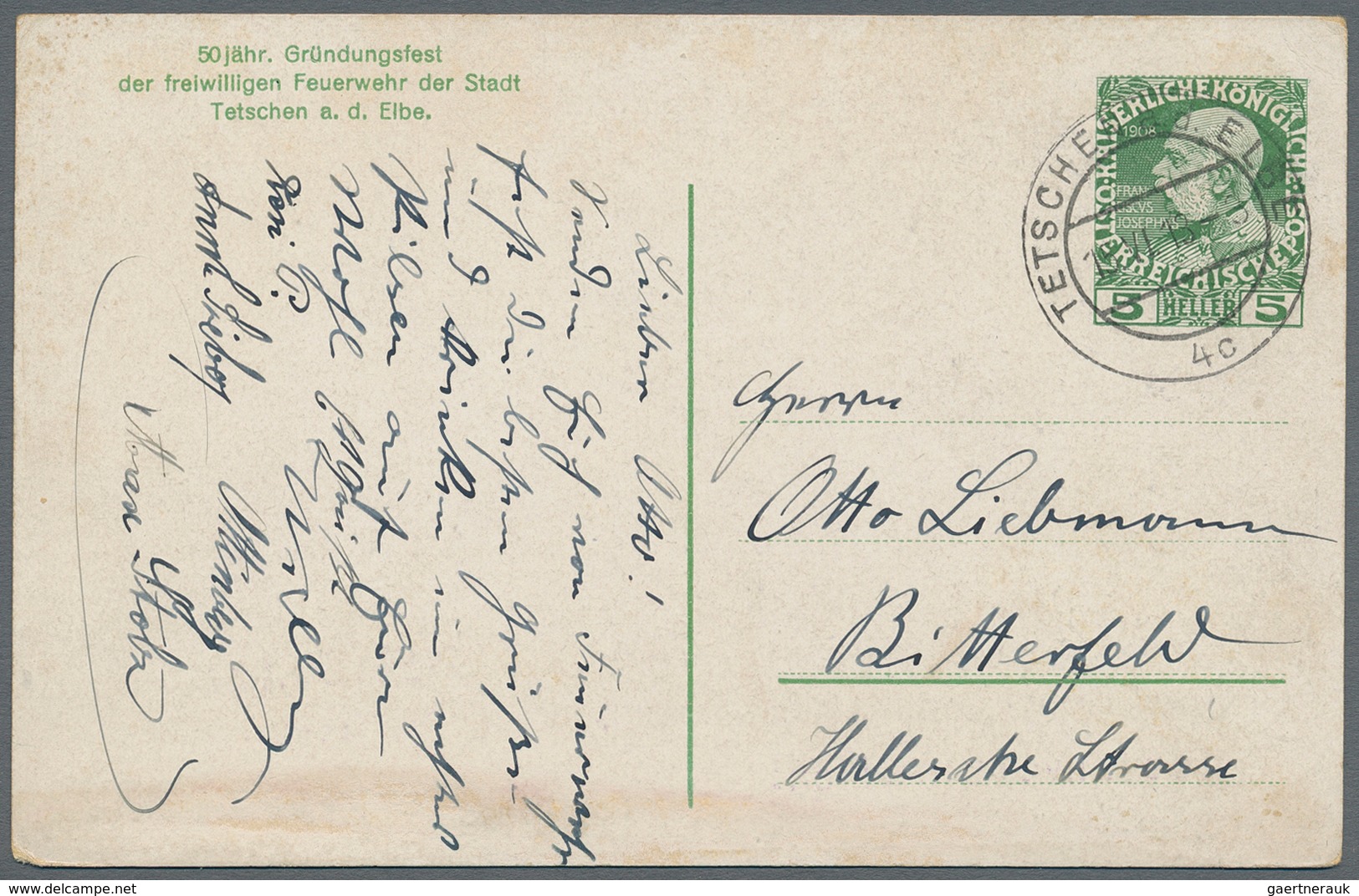 Österreich - Privatganzsachen: 1913. Privat-Postkarte 5 H Reg.-Jubiläum "50jähr. Gründungsfest Der F - Sonstige & Ohne Zuordnung