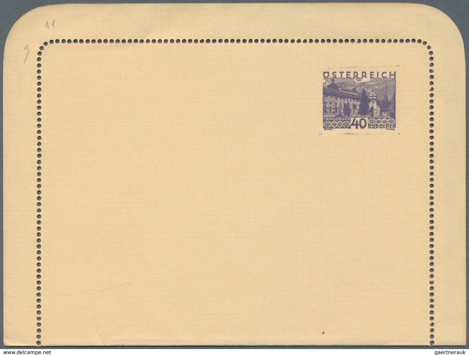 Österreich - Privatganzsachen: 1932 (ca.), Drei Verschied. Kartenbriefe (ca. 135 X 100 Mm, Obere Eck - Other & Unclassified