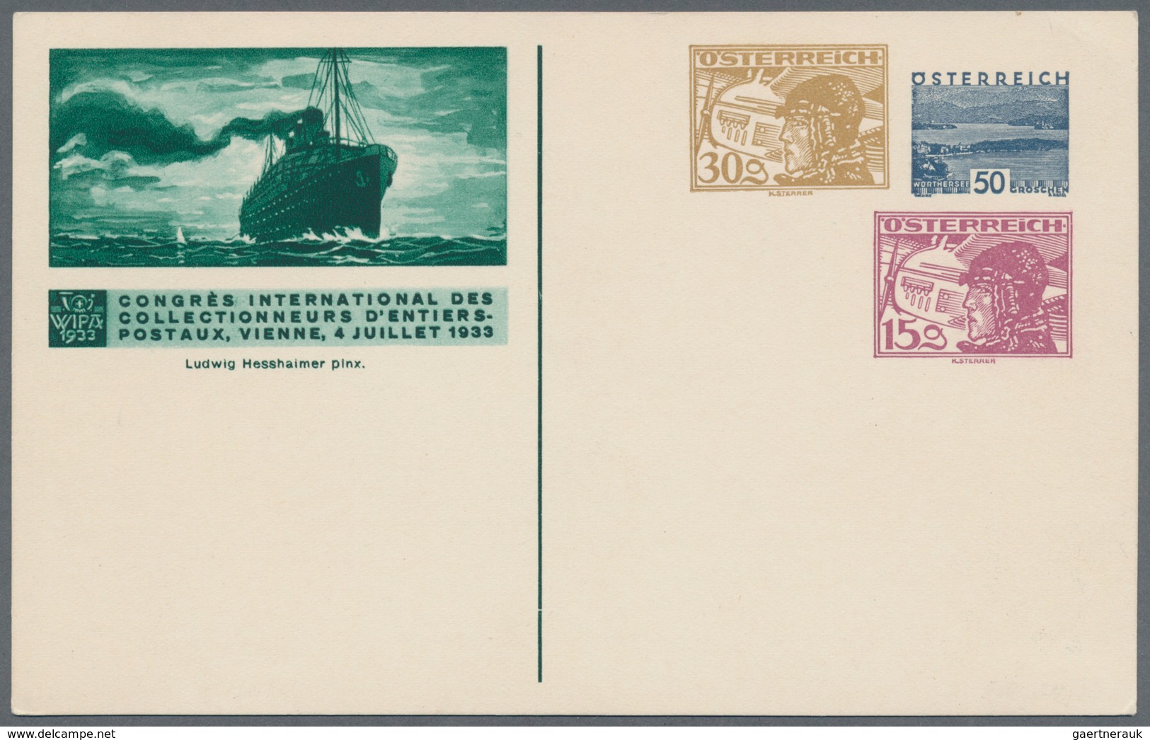 Österreich - Privatganzsachen: 1933, Vier Verschied. Flugpostkarten Zur WIPA Mit Zwei Oder Drei Wert - Autres & Non Classés