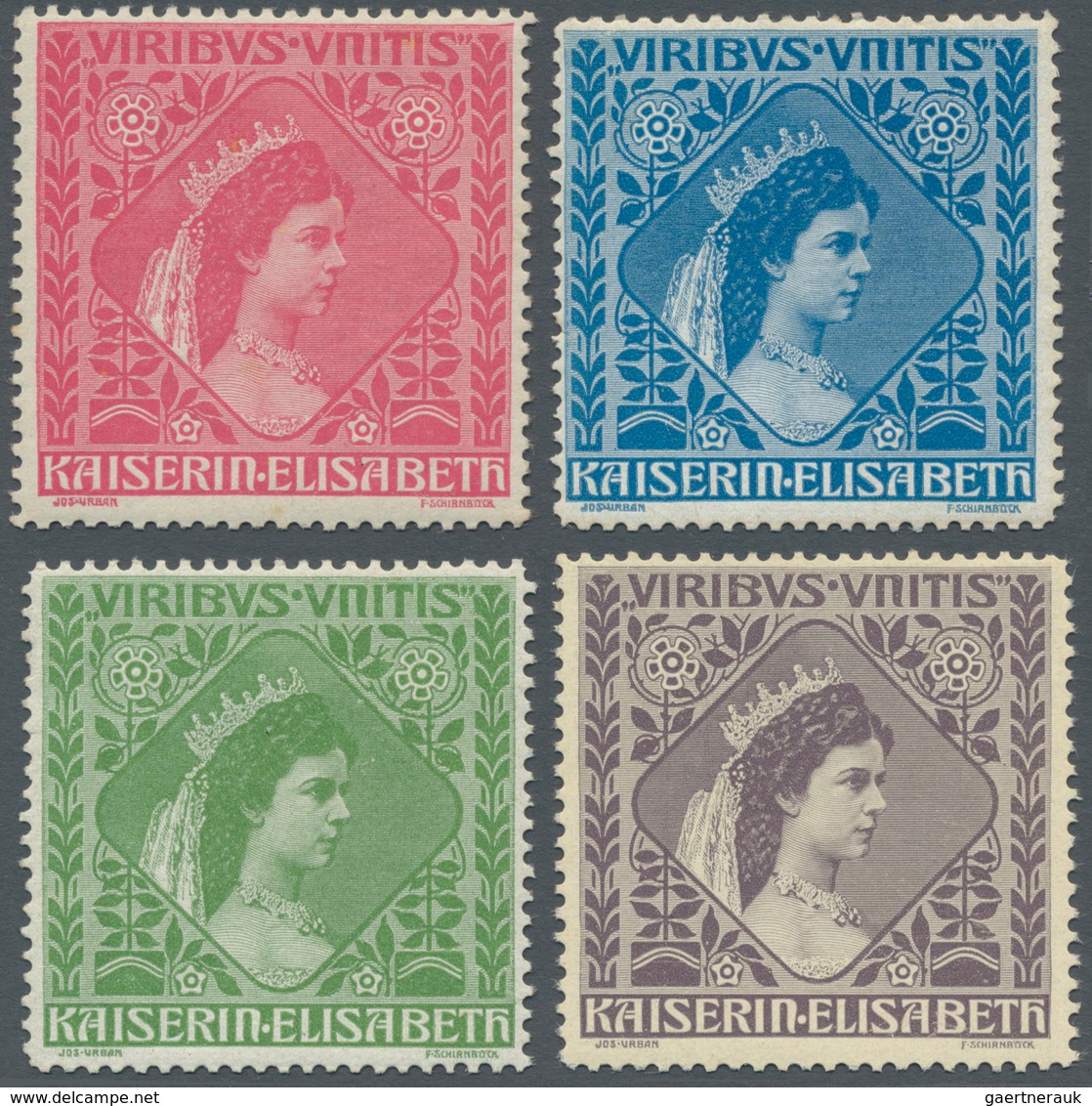 Österreich - Besonderheiten: 1920, Kaiserin Elisabeth, Seltene Probedrucke Für Eine Vorgesehene Gede - Other & Unclassified