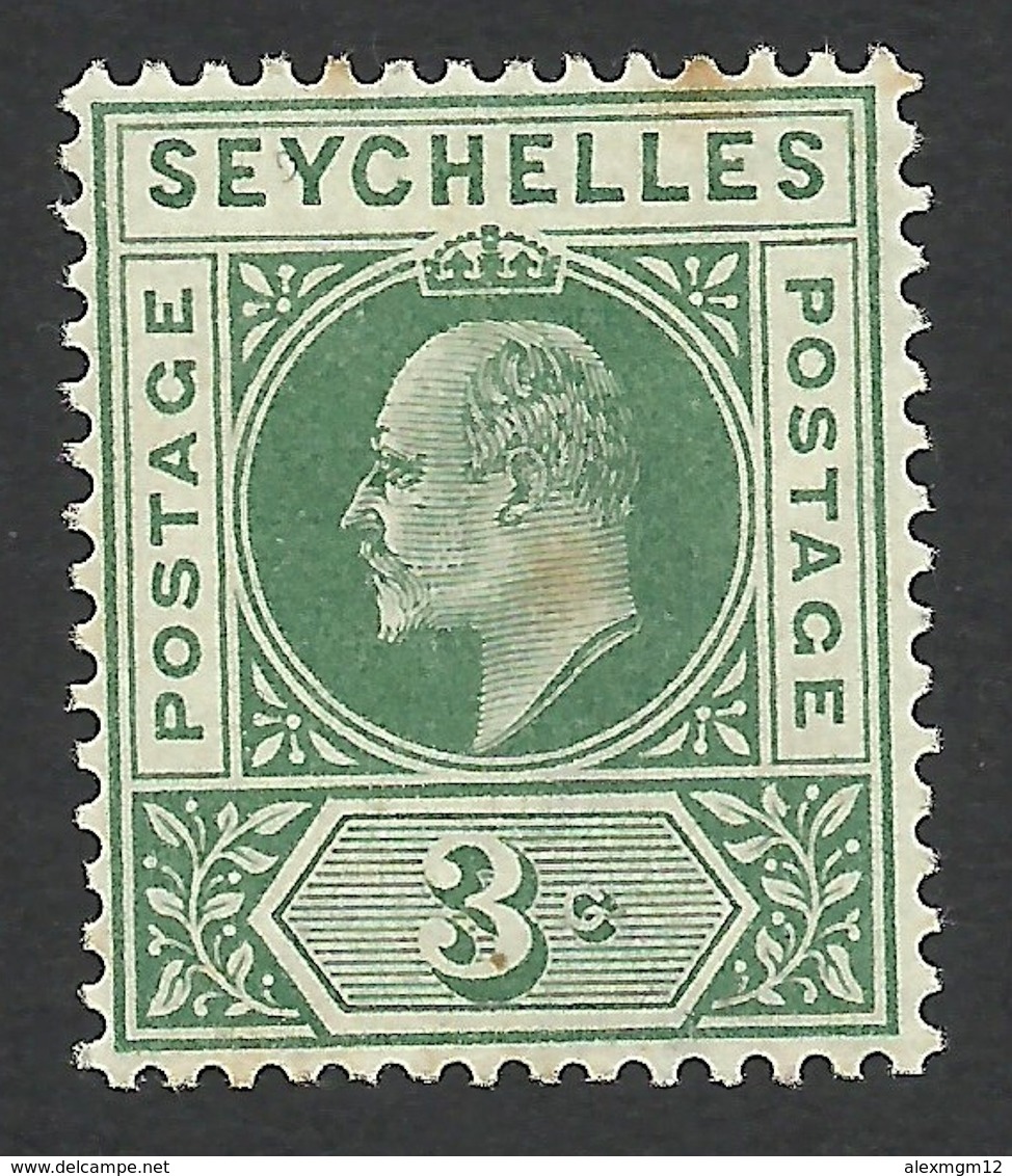 Seychelles, 3 C, 1903, Scott # 39, MH. - Seychelles (...-1976)