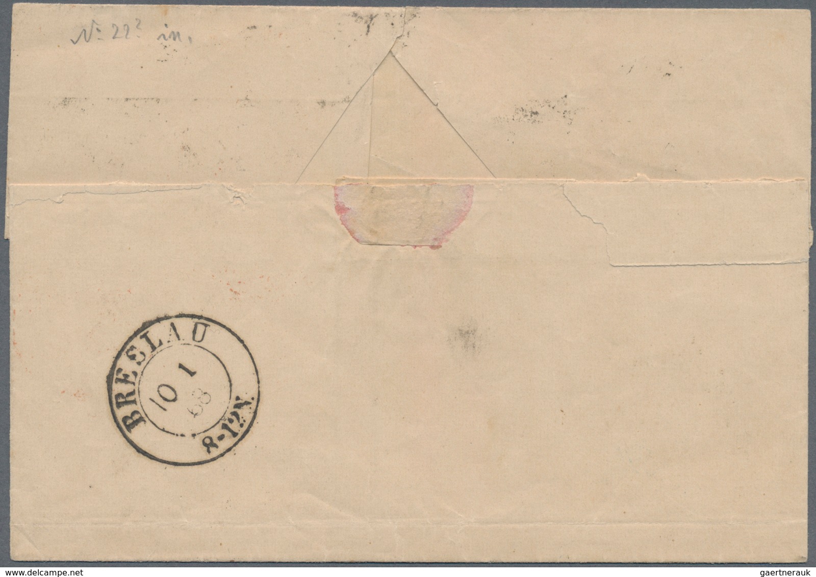 Polen - Russische Periode: 1868, Folded Letter Sheet Franked With Russian 10 Kop Coat Of Arms Withou - Other & Unclassified