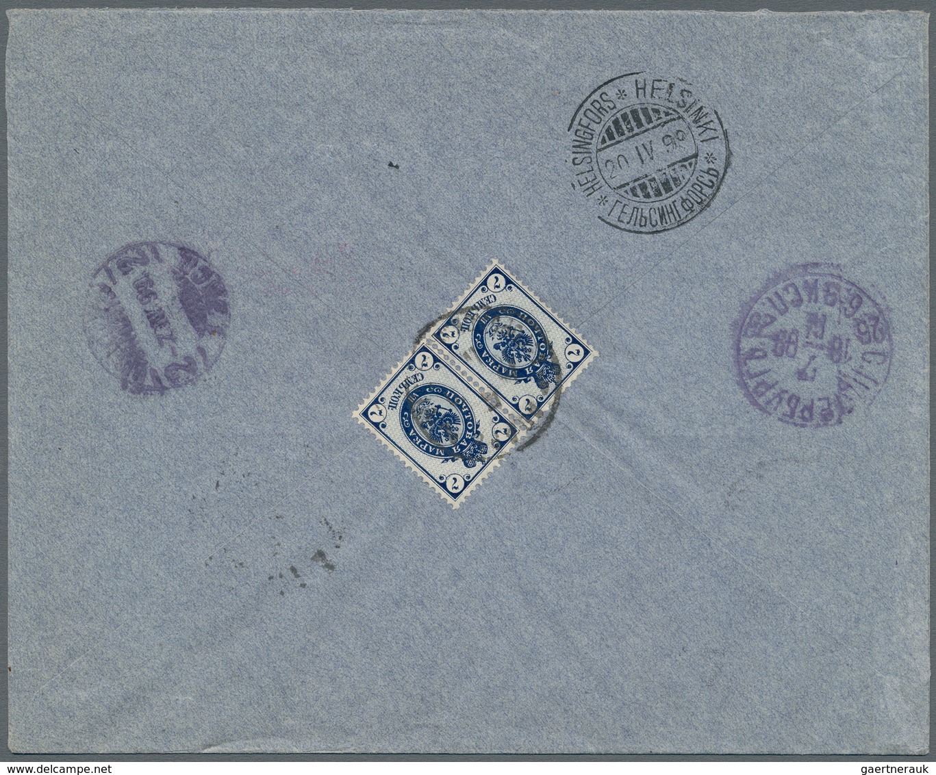 Polen - Russische Periode: 1899 Two Registered Covers Both Sent From Lodz Poland With Different Whit - Autres & Non Classés