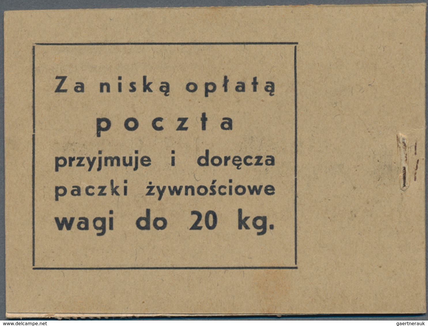 Polen: 1938. Booklet With Money And Hand. Stamps Stuck. - Unused Stamps