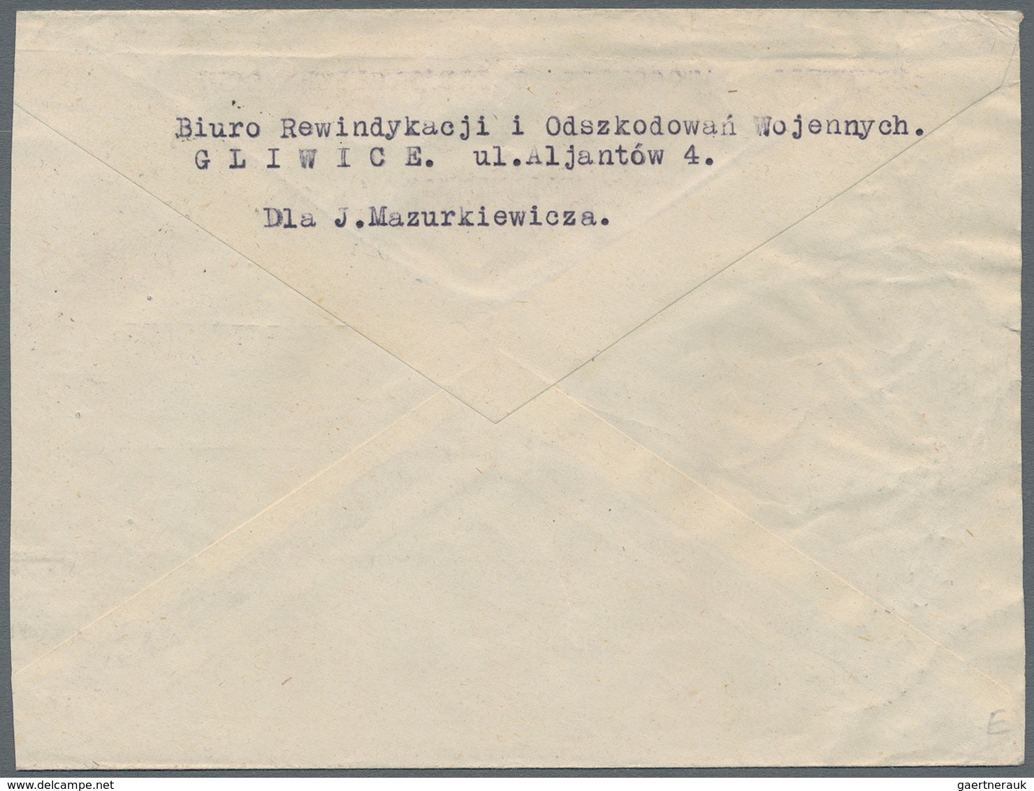 Polen: 1945/46 A Card With Civil Censorship In The CSSR As Well As A Letter With Censorship Of The F - Neufs