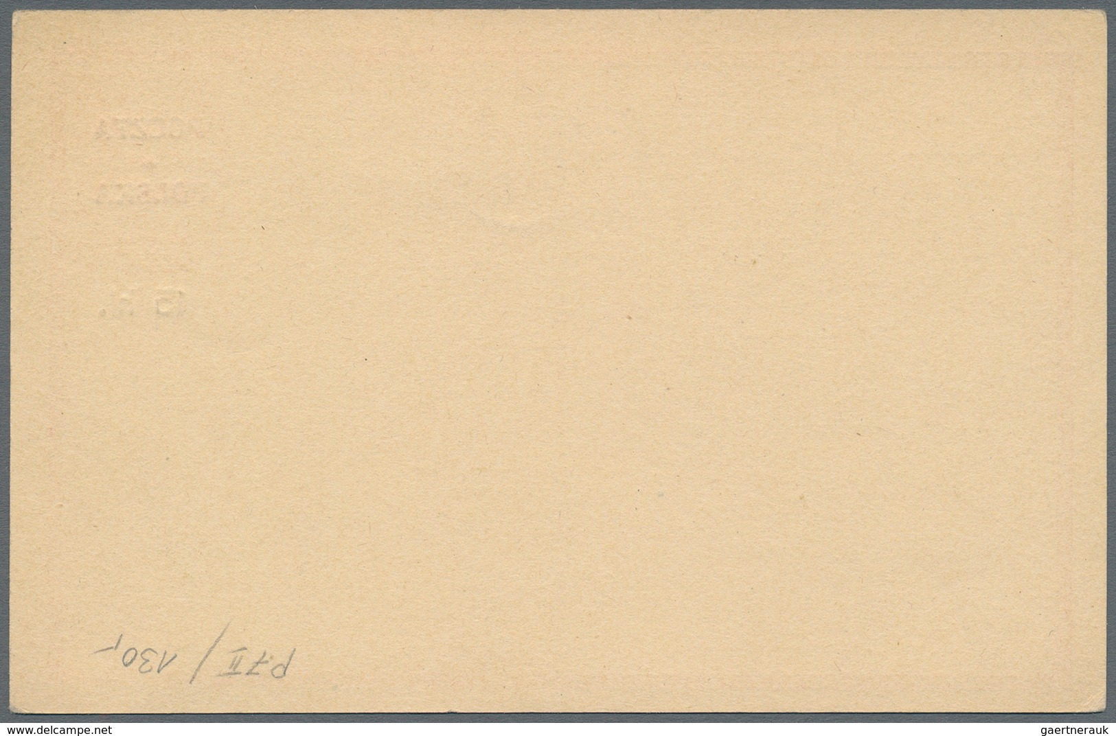 Polen - Ganzsachen: 1919 Unused Postal Stationery Card, Original Card Of Austria P 217 With Overprin - Entiers Postaux