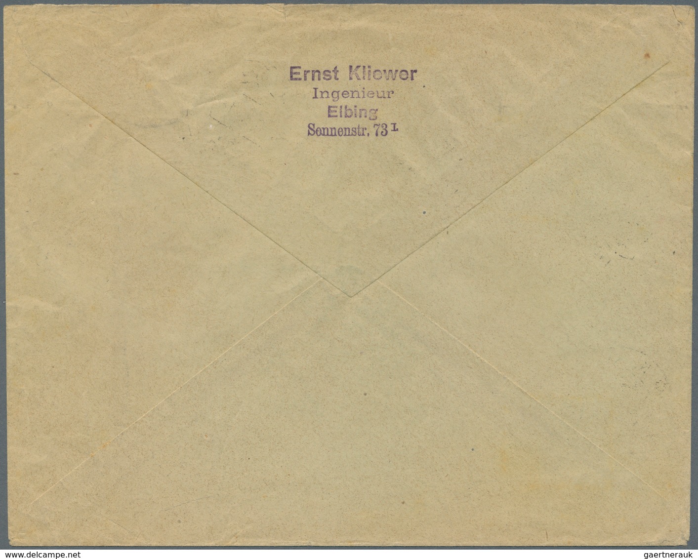 Polen - Besonderheiten: 1918, Unfranked Cover Endorsed “Feldpost”, Despatched By ELBING Post Office - Autres & Non Classés