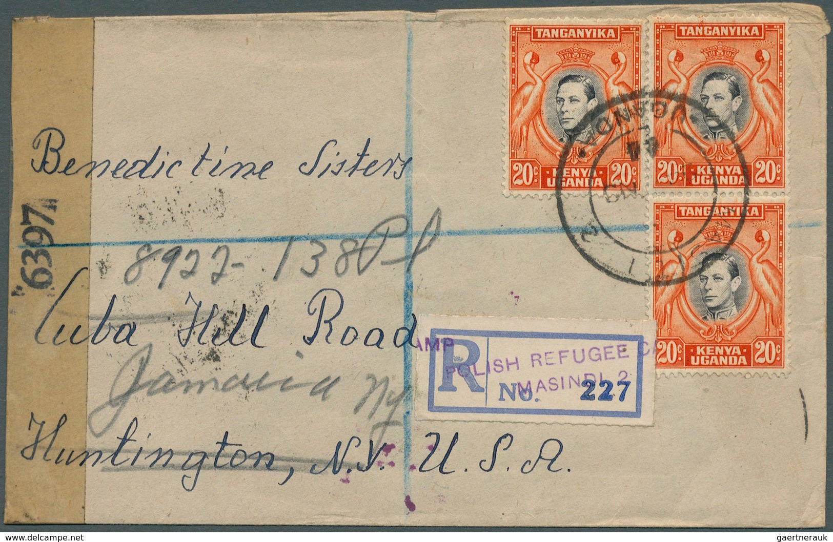 Polen - Besonderheiten: 1944. Registered Envelope Written From 'Gora Julja Polish Settlement Camp 2, - Autres & Non Classés