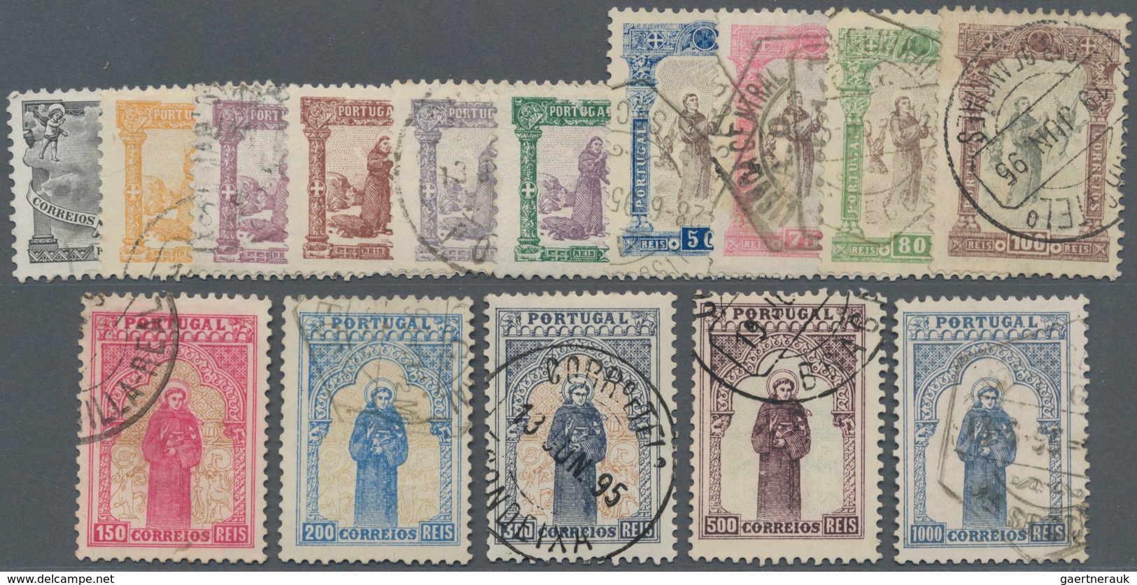 Portugal: 1895, 700th Birthday Of Antonius Of Padova Complete Set, Good To Fine Used And Scarce, Mi. - Sonstige & Ohne Zuordnung