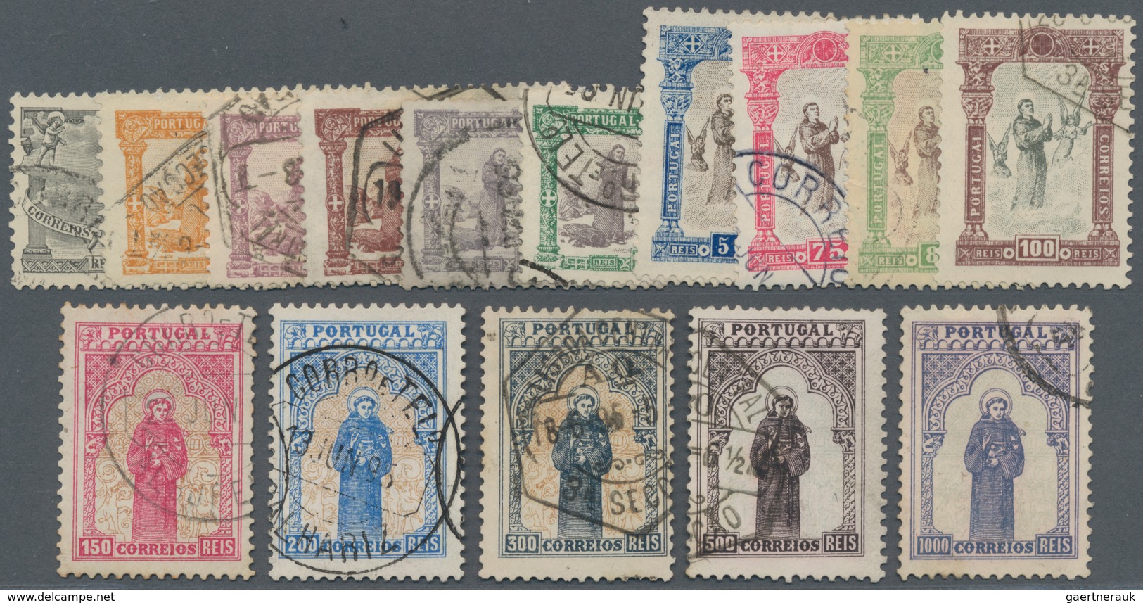 Portugal: 1895, 700th Birthday Of Antonius Of Padova Complete Set, Good To Fine Used With A Few Stam - Sonstige & Ohne Zuordnung