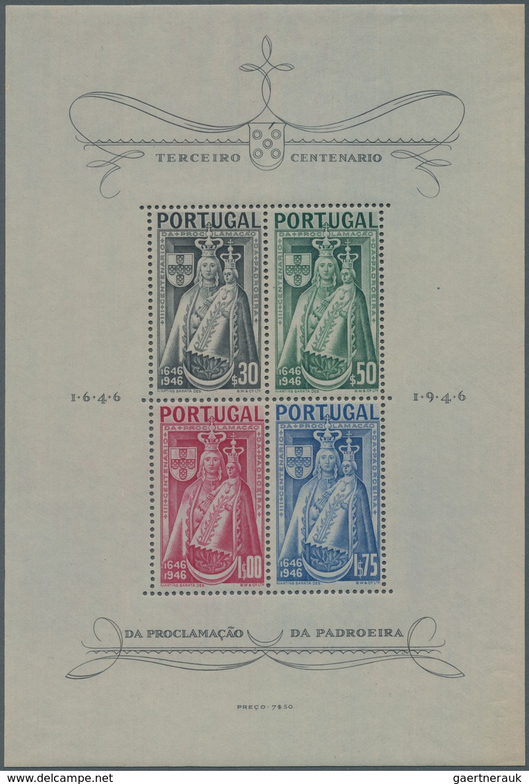 Portugal: 1946, 4 Postfrische Blocks, Mi. 720,- - Autres & Non Classés
