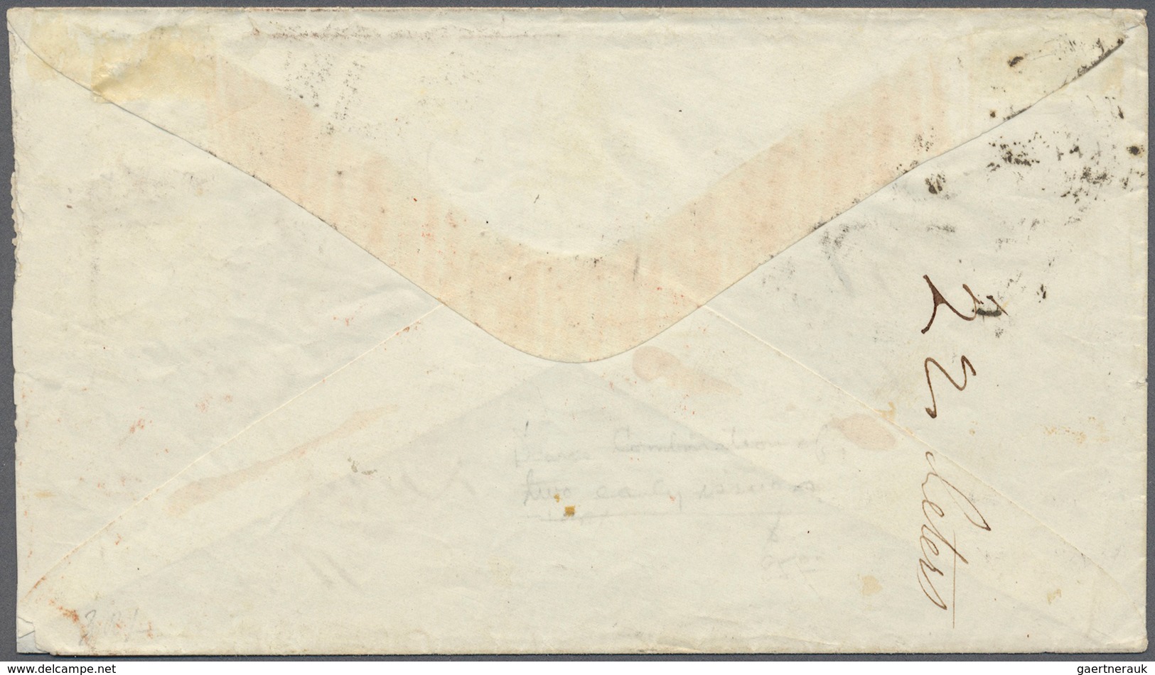Portugal - Madeira: 1869. Envelope Addressed To New York Bearing Maderia SG 4, 100r Lilac (imperf) A - Madère