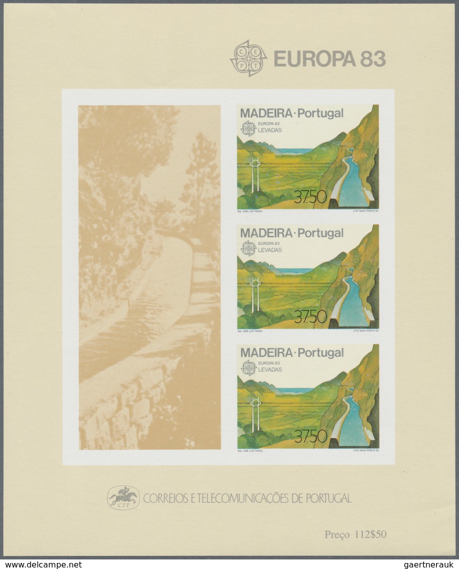 Portugal - Madeira: 1983, Europa, Block No. 4 Imperforated, Mint Never Hinged, Very Slight, Almost N - Madère