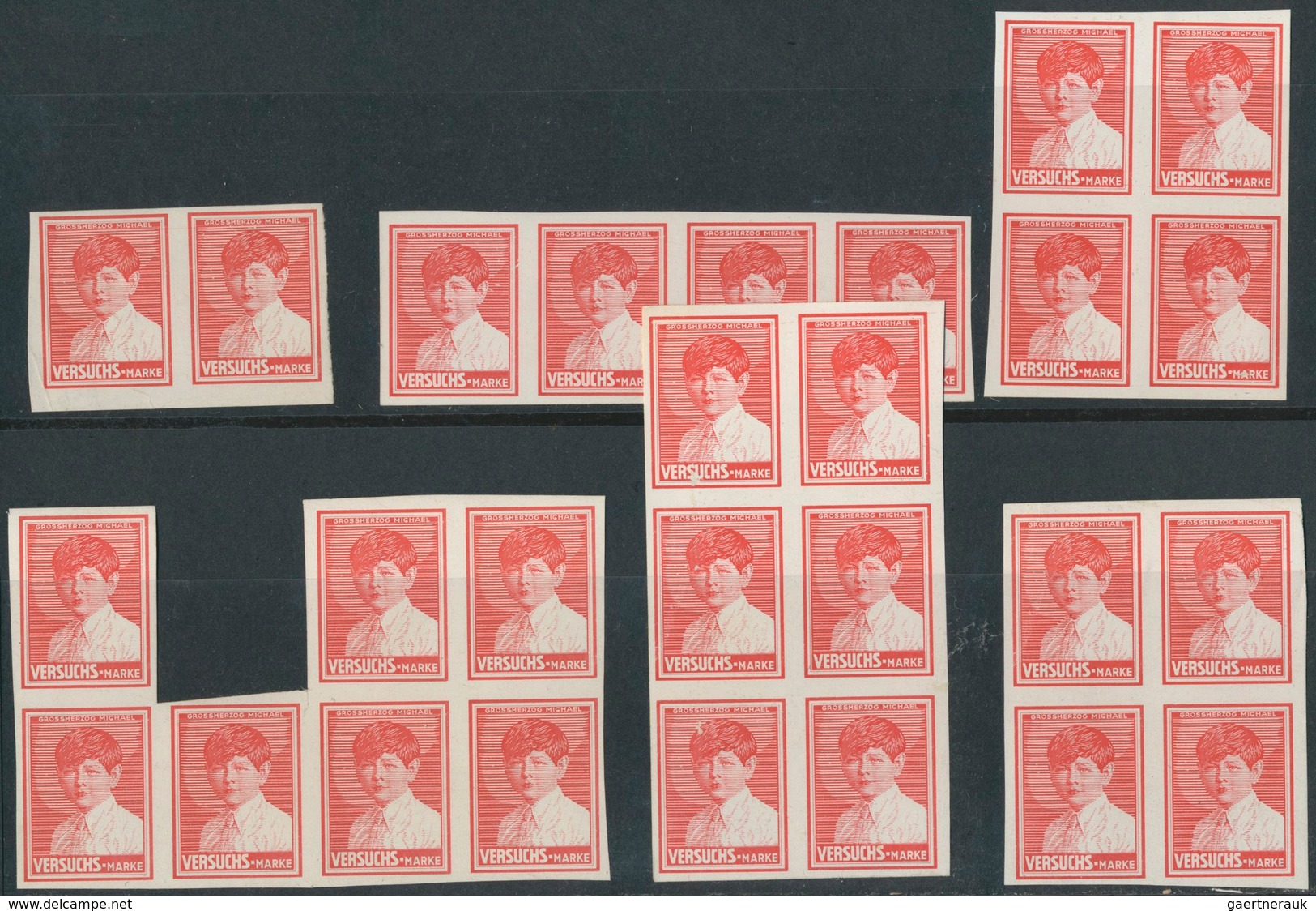 Rumänien: 85 ! ECKERLIN PLATE ESSAYS For Romania 1928 King Michael Issue "GROSSHERZOG MICHAEL VERSUC - Unused Stamps