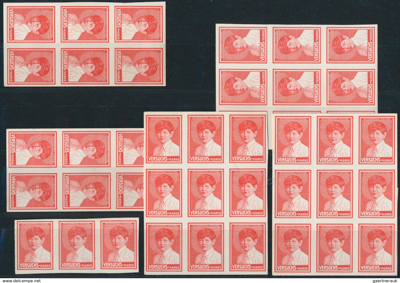 Rumänien: 85 ! ECKERLIN PLATE ESSAYS For Romania 1928 King Michael Issue "GROSSHERZOG MICHAEL VERSUC - Unused Stamps