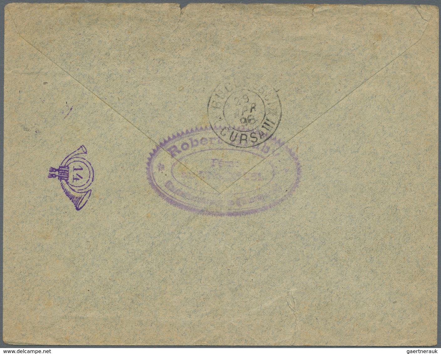 Rumänien - Rumänische Post In Der Levante: 1896 Printed Envelope Sent From The Rumanian P.O. In Cons - Levant (Turquie)