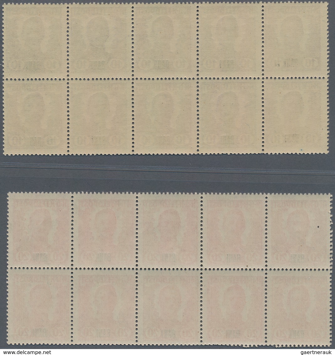 Rumänien - Besonderheiten: 1918 UNISSUED Austrian-Hungarian Field Post 'King Karl I.' set overprinte